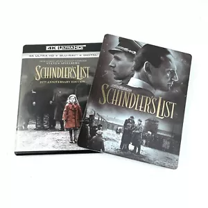Schindler's List (4K UHD + Blu-ray + Digital) EXCLUSIVE STEELBOOK™ & 25th Anniv - Picture 1 of 5