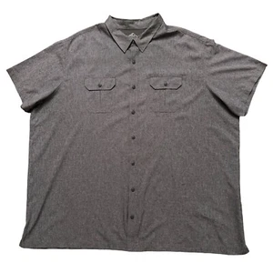Croft & Barrow Shirt Mens Size 4XB Quick-Dry Short Sleeve Vented Gray - Picture 1 of 5
