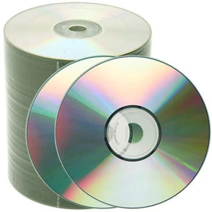 500 pcs Generic 52X Shiny Silver Top Blank CD-R CDR Disc Media 80Min 700MB - Picture 1 of 2