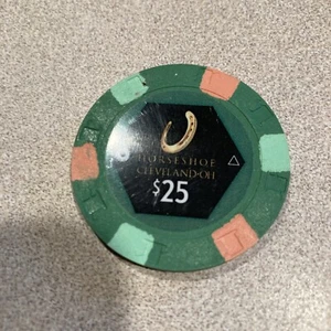 $25 Horseshoe Casino Chip Cleveland Ohio - Imagen 1 de 3