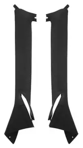 1968-70 Mopar B-Body Pillar Post Moldings 2-Door Coupe - Black - Picture 1 of 3