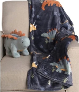 Juego de mantas de peluche de dinosaurio y juguete de peluche Tommy Bahama - Imagen 1 de 2