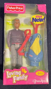 Fisher Price Loving Family African American Grandpa with Golf Bag - NIP - Picture 1 of 6