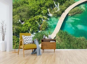 3D Grove Bridge 6181 Wallpaper Mural Paper Wall Print Indoor Murals CA Sinsin - Picture 1 of 11
