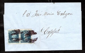 CHILE, CUBIERTA, COLON PRIMEROS DENTADOS, DESTINO COPIAPO   (JUN0148) - Picture 1 of 2