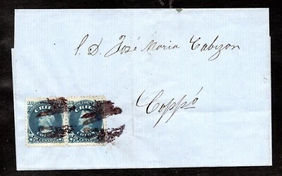 CHILE, CUBIERTA, COLON PRIMEROS DENTADOS, DESTINO COPIAPO   (JUN0148) - Image 1 of 2