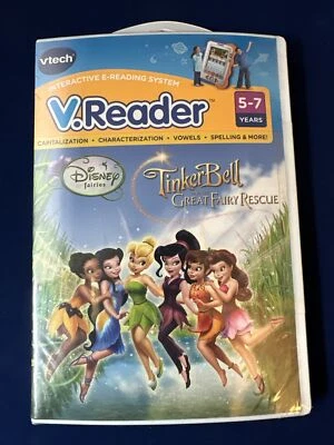 New Sealed Vtech V Reader Tinkerbell and the Great Fairy Rescue Year 5-7 - Image 1 of 2