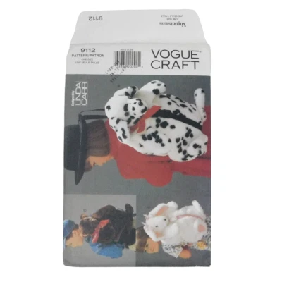 Vogue Craft 9112 Fur Backpack Sewing Pattern One Size Uncut Dog Bunny Bear - Image 1 of 4