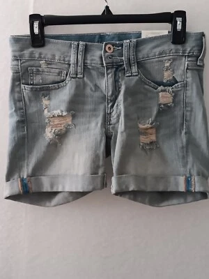 Pantalones Cortos de Jean Decree Distressed con Puños, Boyfriend Denim Talla 3 Nuevos Con Etiquetas Foto 1 de 4