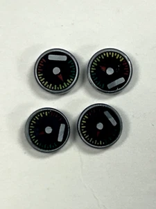 Lego Messgerät Tacho 1x1 runde verzierte Fliese Menge 4 - Bild 1 von 1