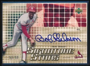 Bob Gibson 2003 Upper Deck Signature Stars Gold Auto 53/99 - Picture 1 of 2