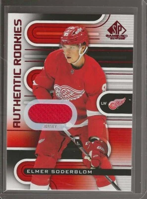 2022-23 SP Game Used #195 Elmer Soderblom (RC) -Authentic Rookies Red Jersey - Image 1 of 2