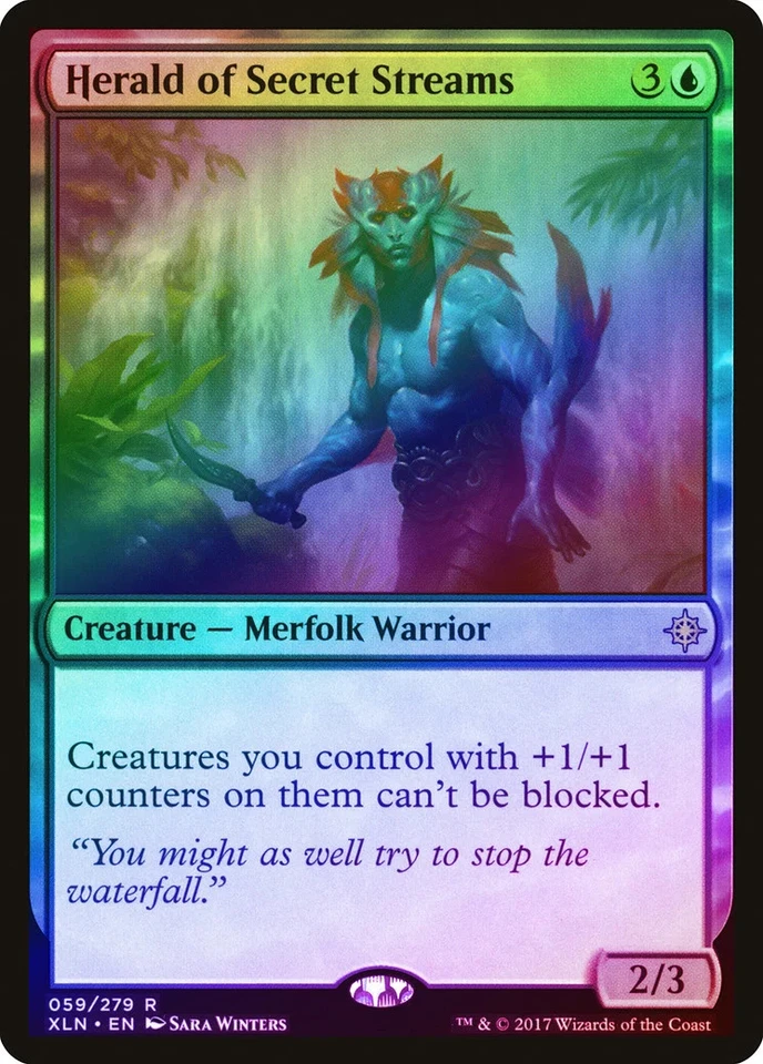 Herald of Secret Streams FOIL Ixalan NM Blue Rare MAGIC MTG CARD ABUGames - Image 1 of 1