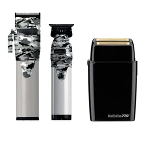 BaByliss PRO Limited FX Collection CAMO Clipper & Trimmer Black FX Shaver - NEW - Picture 1 of 4