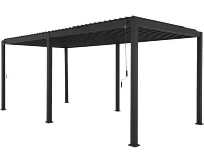 Pergola 3x6 Lamellendach Terrassenüberdachung 11x11cm Pfosten Outdoorüberdachung - Bild 1 von 4