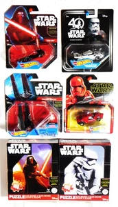Hot Wheels & Cardinal Star Wars Kylo Ren/Shuttle/Sith & Stormtrooper (2) Puzzle - Bild 1 von 13
