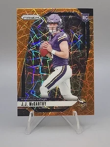 2024 Panini Prizm - Rookies J.J. McCarthy #400 Lazer Prizm (RC) 💥 Vikings - Picture 1 of 2