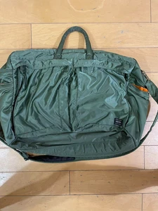 Yoshida PORTER Tanker 2Way Duffle Bag Sage GREEN Khaki Shoulder Bag Boston JP - Picture 1 of 17