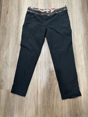 Pantalones informales de diseñador Prada Milano Italia negros Foto 1 de 4