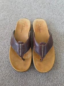 Cole Haan Tucker gepolsterte Zehenstegsandalen Herren Größe 10 braun - Bild 1 von 5