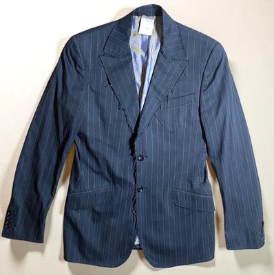 De Colección Dolce Gabbana Blazer Chaqueta Hombre Talla 36 Slim Ittierre Deshilachado Rayas Foto 1 de 4