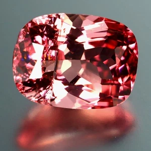 1,55 quilates corte cojín (8 x 6 mm) turmalina Mozambique natural sin calefacción rosa oscuro - Imagen 1 de 2