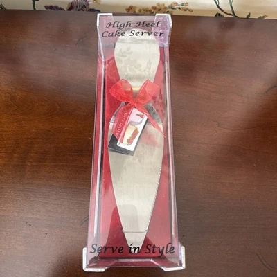New Wild Eye Designs High Heel Shoe Cake Server Stainless Steel W/Magnetic Heel - Image 1 of 4