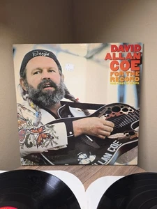 David Allan Coe - For The Record The First 10 Years - Vinyl 2xLP 1984 VG/EX - Picture 1 of 13