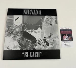 DISCO DE VINILO BLANQUEADOR FIRMADO POR NIRVANA LP KRIST NOVOSELIC DALE CROVER + CERTIFICADO DE AUTENTICIDAD JSA - Imagen 1 de 3