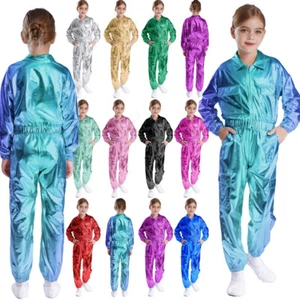 Kids Jazz Dance Outfit Hip-Hop Street Dance Disco Party Fancy Costume Streetwear - Picture 1 of 143