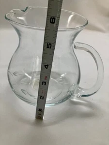 Brocca soffiata a mano incisa Princess House Crystal Heritage labbra ghiaccio vintage - Foto 1 di 4
