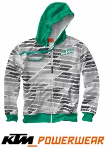KTM SWEAT SHIRT MOTORCYCLE DESIGN HOODED SWEAT JACKET KTM POWERWEAR - Picture 1 of 1