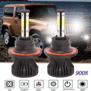 For Jeep Wrangler 2010-2021 4-Door 4x LED Front Headlights High Low Beam Bulbs - Picture 1 of 11
