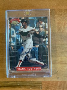 1994 Nabisco All-Star Legends Frank Robinson HOF Signed AUTO w/ COA