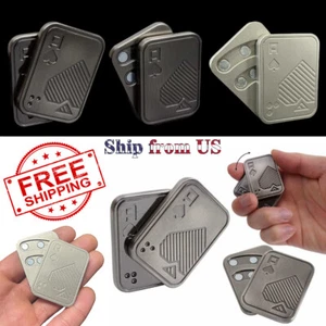 Decompression Metal Poker Fidget Slider Manually Rotate Office EDC Toy Gifts - Picture 1 of 38