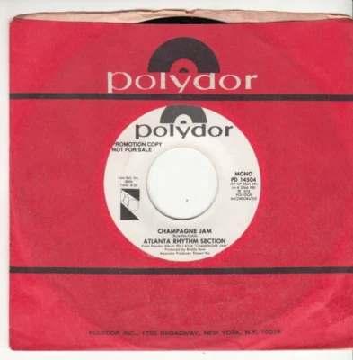 ATLANTA RHYTHM SECTION - CHAMPAGNE JAM - PROMO POLYDOR 45 - GREAT SHAPE - Image 1 of 2