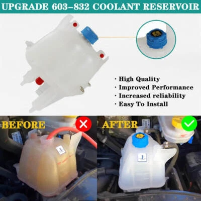 52014880AA para 14-22 Ram ProMaster 1500-3500 botella de depósito de recuperación de refrigerante Foto 1 de 4