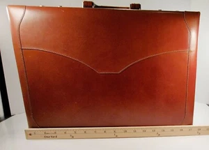 SUDHAUS BRAUNE LEDER AKTENTASCHE VINTAGE - S&S Lederwaren - Handarbeit in CA - Bild 1 von 6