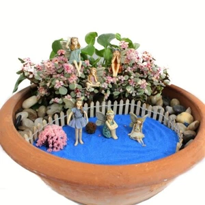 Outdoor Lawn Decor with 6 Resin Garden Fairy Sculptures - Picture 1 of 11