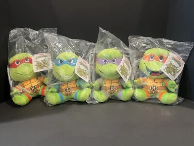 Kidrobot Phunny TMNT 8”Plush Set - Donatello-Leonardo-Michelangelo-Raphael 🐢 - Image 1 of 4