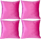 Pack of 4 Soft Velvet Solid Color Decorative Square Cozy Throw Pillow Covers Set