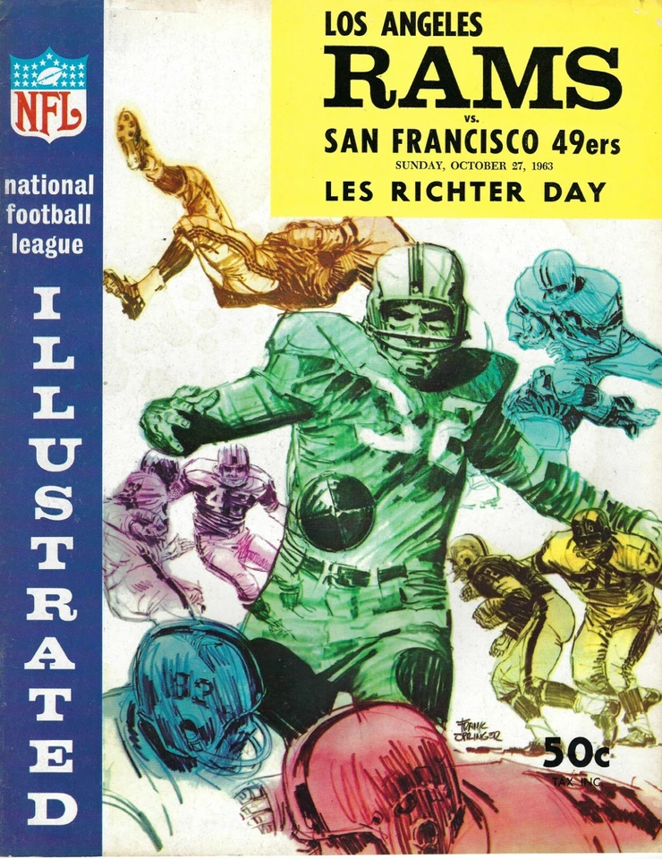 1963 10/27 football program San Francisco 49ers Los Angeles Rams VG - Image 1 of 1