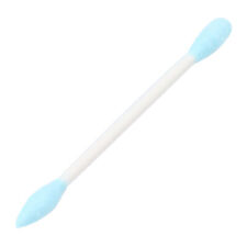 (Blue)100pcs Makeup Double Tip Swab Disposable Colorful Double Precision XXL