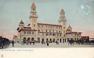Atlanta Terminal Station Depot Georgia 1905c Tuck postcard - Picture 1 of 2