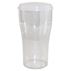 Elite Tulpenglas 2 Pint CE Kennzeichnung Polycarbonat Klarglas mit Deckel 18 Stück - Bild 1 von 6