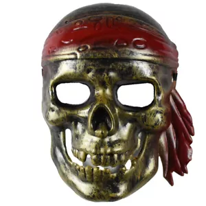 Adult Deluxe Antique Gold Pirate Mardi Gras Masquerade Party Halloween Mask - Picture 1 of 6