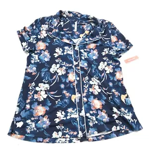 soma Gr. M Cool Nights Bedruckter Kurzarm Kerbkragen Phantom Floral Navy - Bild 1 von 4