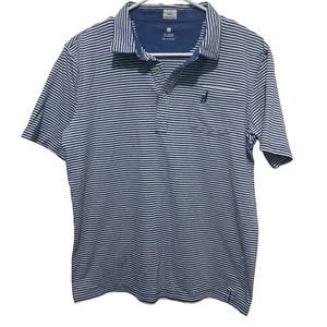 Johnnie-O Boys Blue/White Stripe Polo Size 16 Youth Boys - Picture 1 of 7