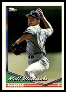 1994 Topps #629 Matt Whiteside Texas Rangers