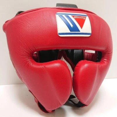 Winning Boxing Head Gear Face Guard Type FG-2900 Size L Red from Japan - Image 1 of 4